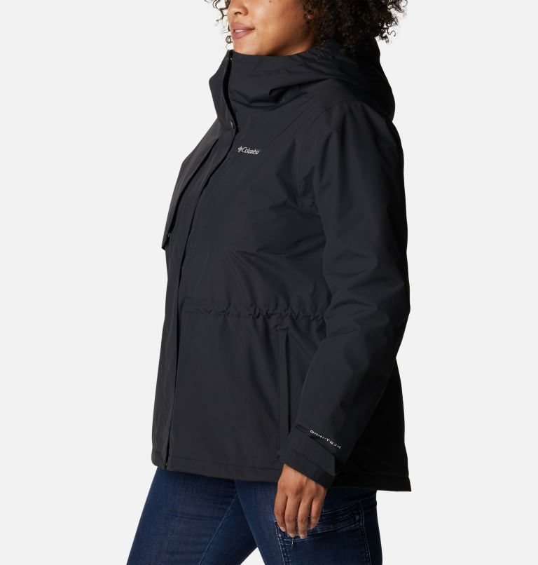 Women's Columbia Hadley Trail Jackets Black | Plus Size CA-B0153